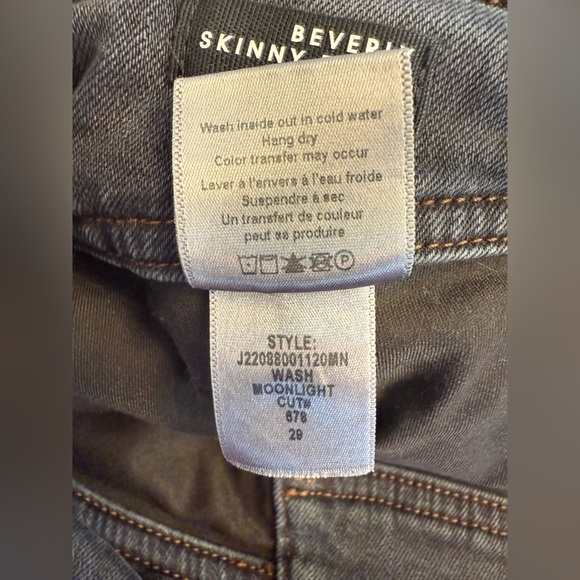 Veronica Beard Beverly Skinny Flare High Rise Jeans in Moonlight Size 29 - Picture 8 of 13